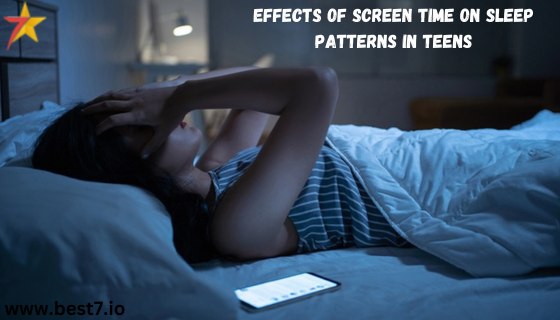 Effects of Screen Time on Sleep Patterns in Teens